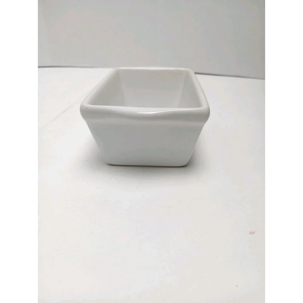 Michael’s Stoneware Christmas White Ceramic Happy Holidays Mini Loaf Pan Santa